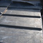 An example of a flat lead roof